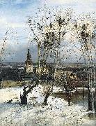 Alexei Savrasov The Rooks Have Come Back was painted by Savrasov near Ipatiev Monastery in Kostroma. oil painting artist
